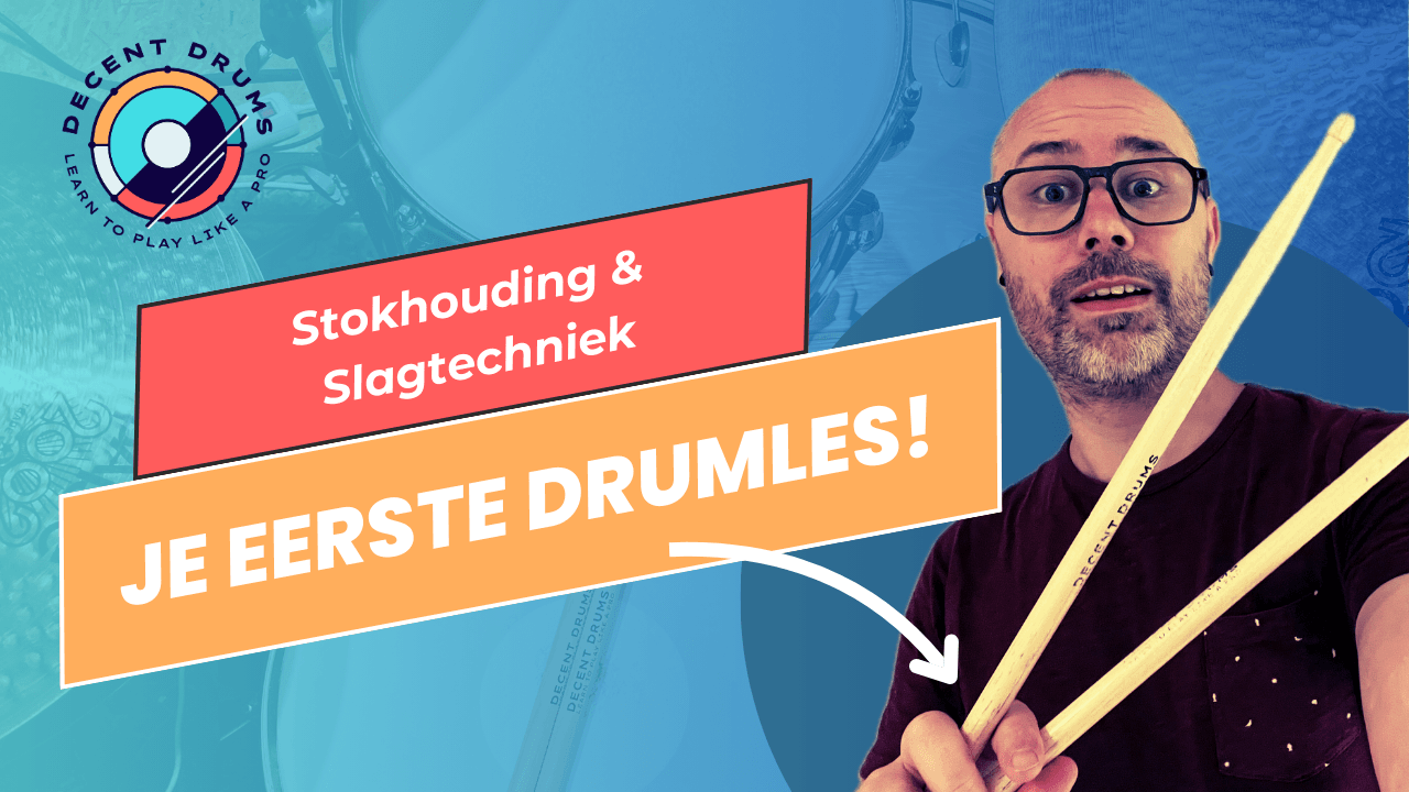 Je eerste drumles, stokhouding en slagtechniek uitgelegd. Thumbnail